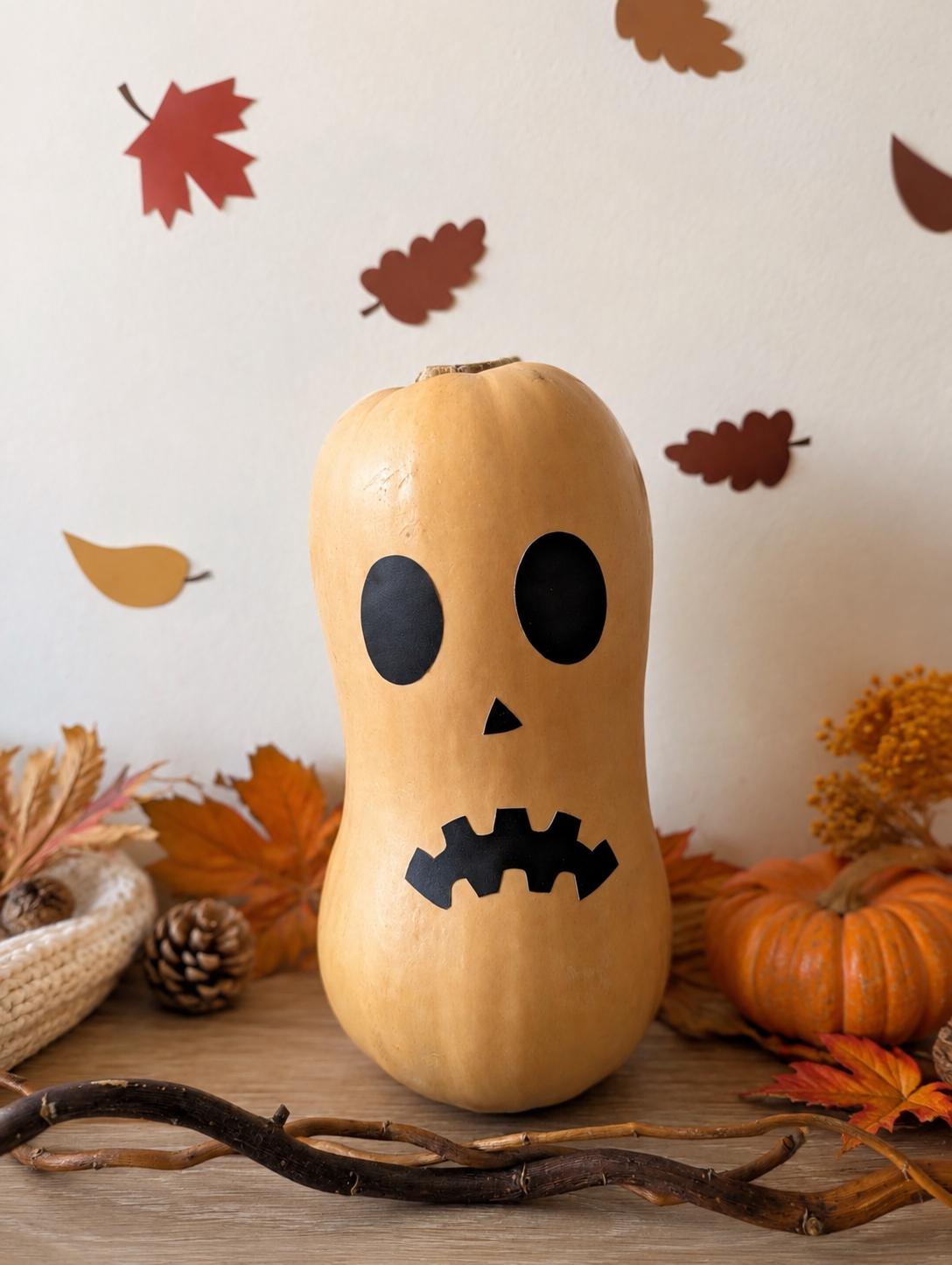 Pumpkin face decal sheet