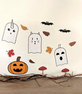 Mini Halloween autumn wall decal set on a wall