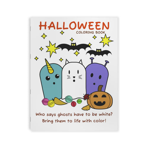 Halloween coloring book cover