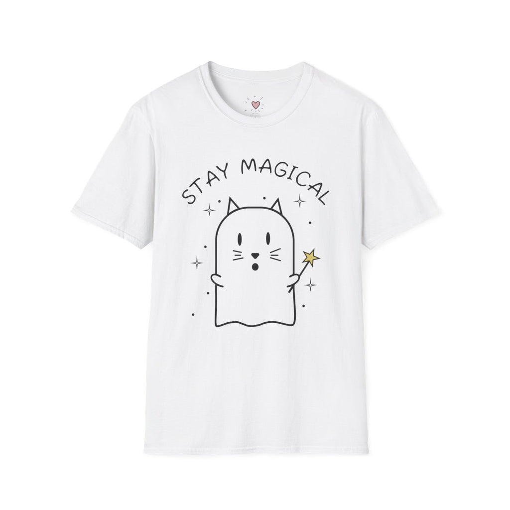 Stay Magical Cat tee detail