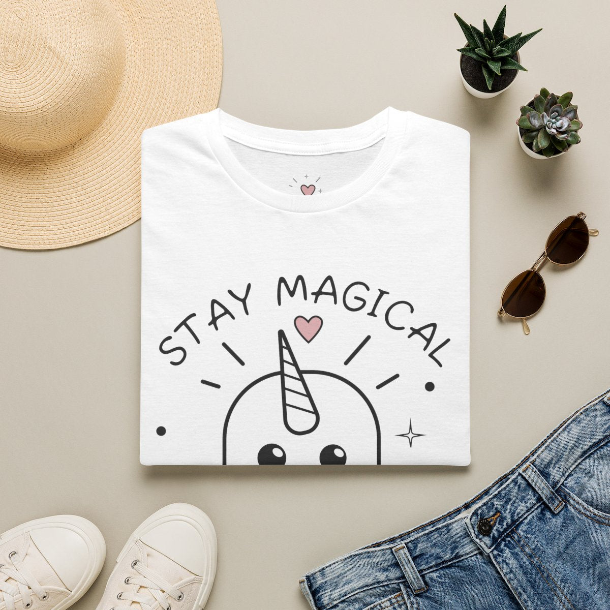 Stay Magical Unicorn Ghost tee