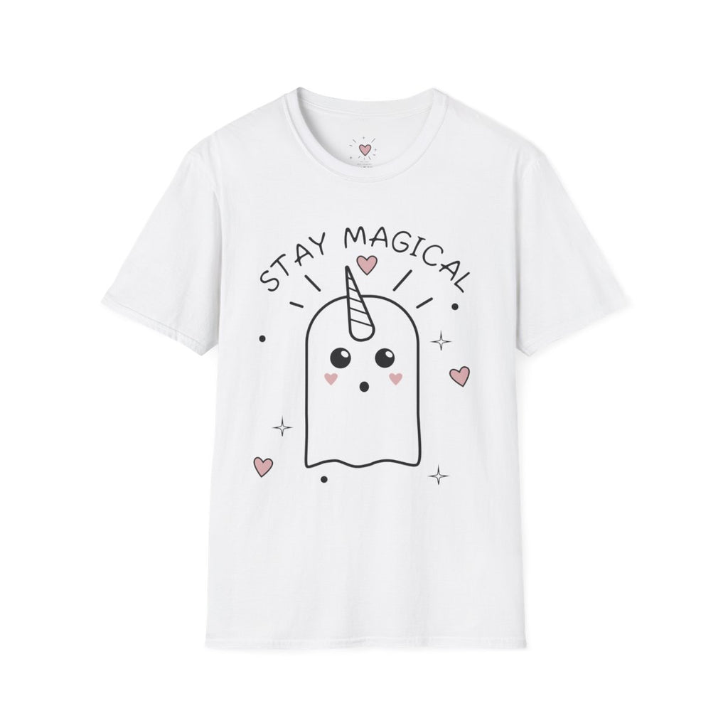 Unicorn ghost tee detail