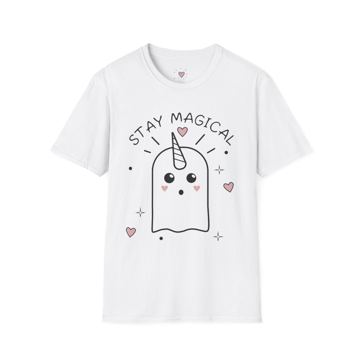 Unicorn ghost tee detail