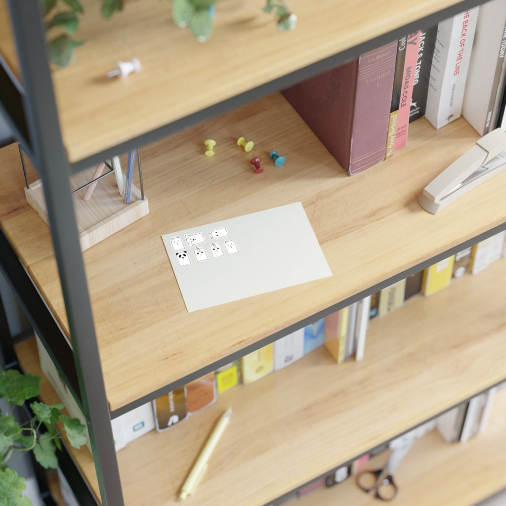 Sticker sheet in use